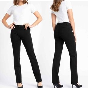 Betabrand Classic Straight Leg Yoga Dress Pants Size Large Petite